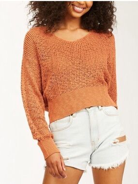 Billabong Feel the Breeze Knit Crochet Sweater